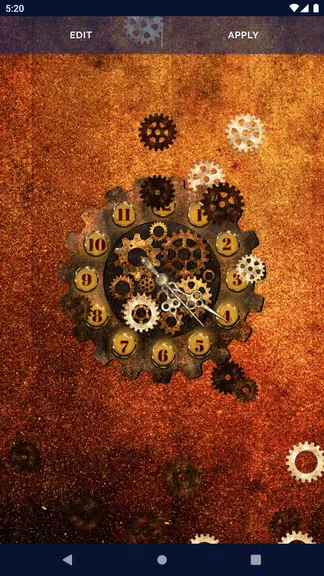 Steampunk Clock Wallpaper Screenshot 3