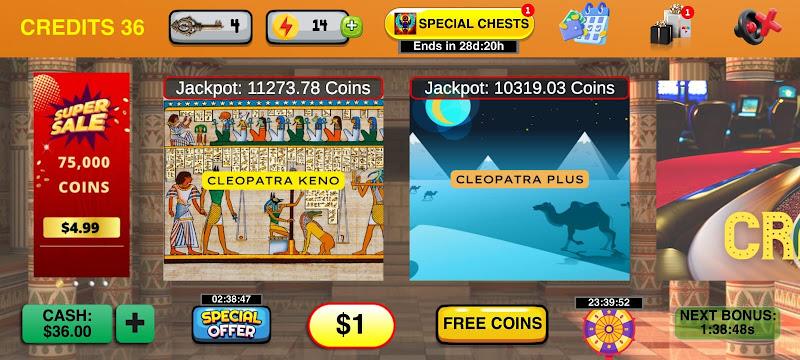 Cleopatra Keno with Keno Games स्क्रीनशॉट 3