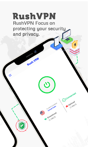 Rush VPN - Secure and Fast VPN স্ক্রিনশট 0