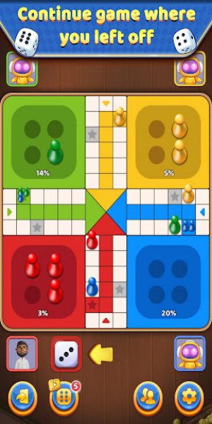 Ludo offline: jogo de tabuleiro de dados