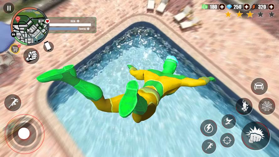 Super Rope Hero: Crime City Captura de pantalla 0