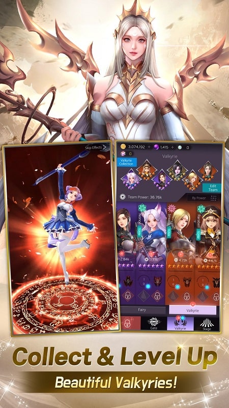 Valkyrie Rush: Idle & Merge স্ক্রিনশট 1