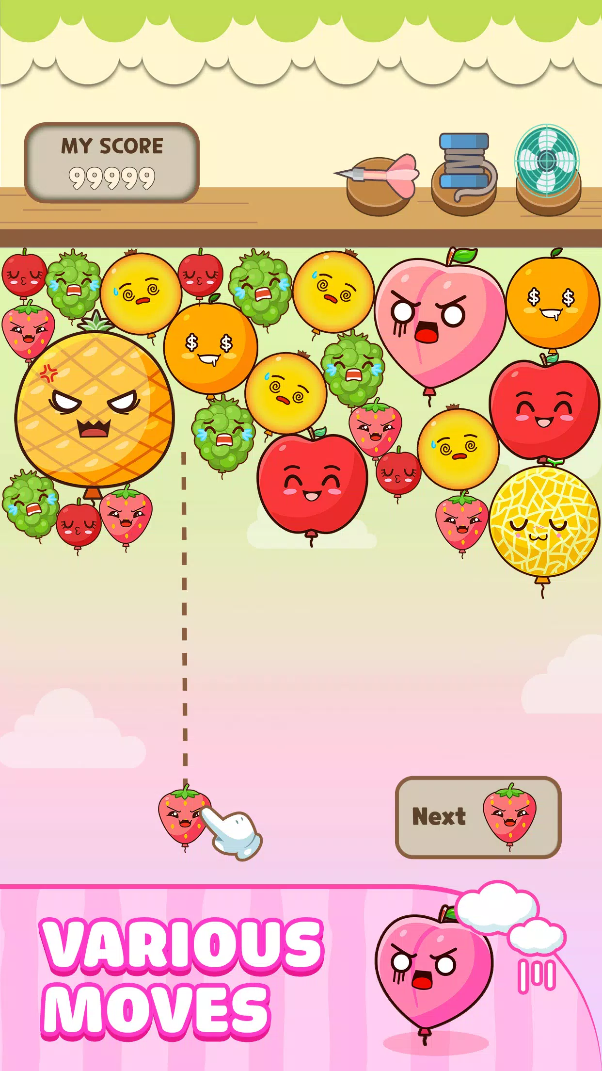 Melon Balloon: Fruit Merge স্ক্রিনশট 1