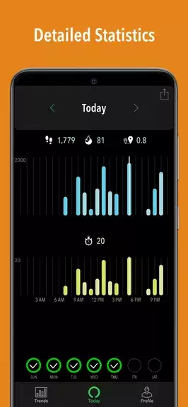 ActivityTracker Pedometer Capture d'écran 3