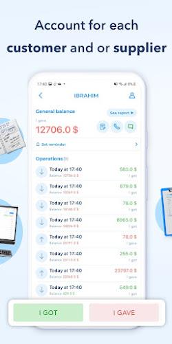 Konnash :  Bookkeeping App ဖန်သားပြင်ဓာတ်ပုံ 1