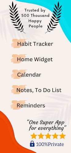 Schermata Habit Tracker Planner HabitYou 0