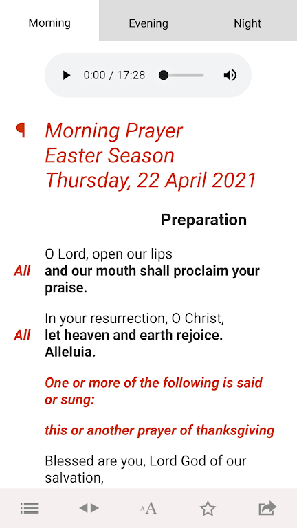 Schermata Daily Prayer: from the CofE 2