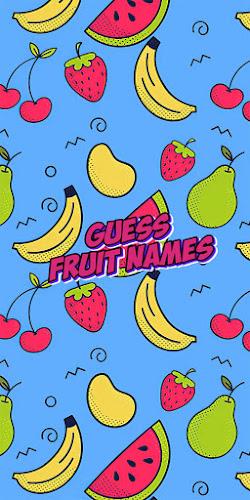 Guess the fruit name game ภาพหน้าจอ 0