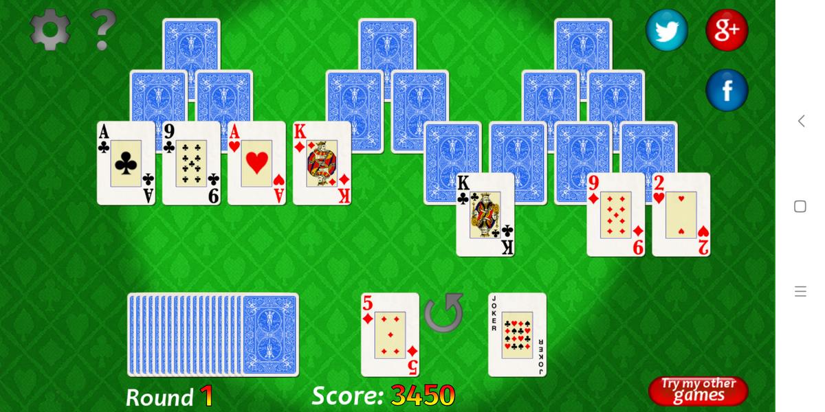 Vegas Solitaire TriPeaks应用截图第1张