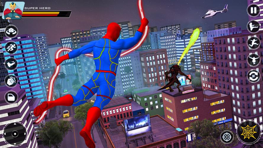 Spider Flying Rope Hero Games應用截圖第1張