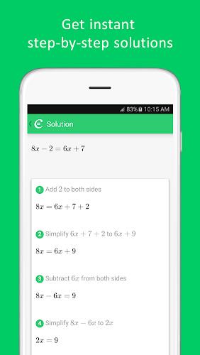 Cymath - Math Problem Solver 스크린샷 1