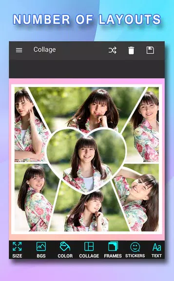Pic Frames Collage ဖန်သားပြင်ဓာတ်ပုံ 0