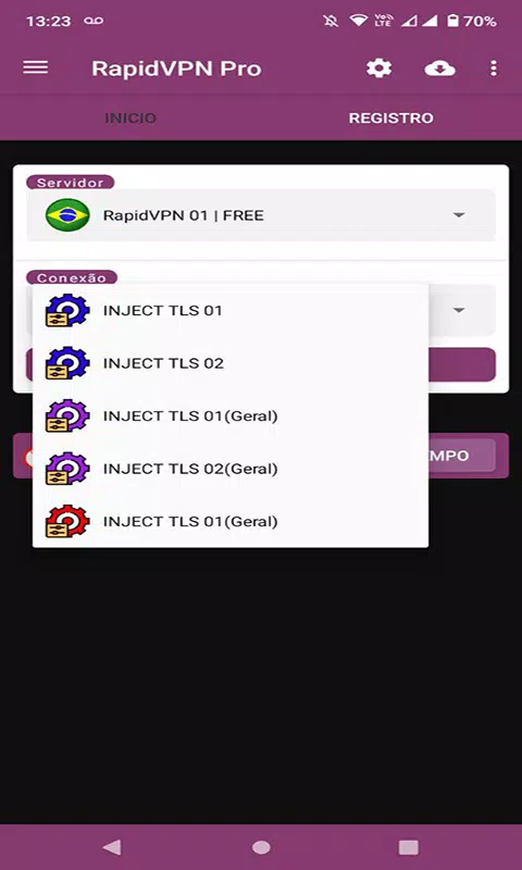 Schermata RapidVPN PRO 1