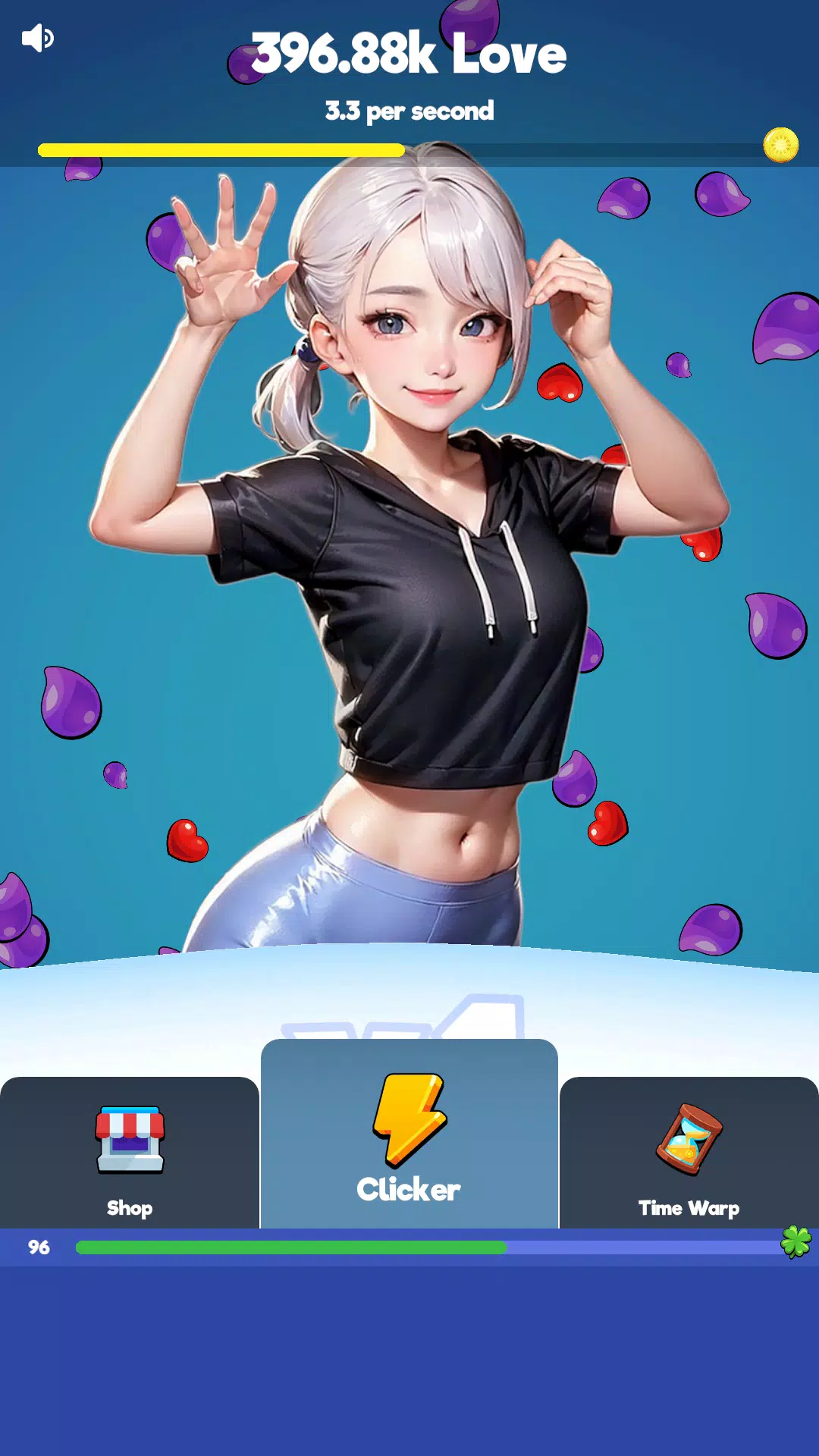 Sexy touch girls: idle clicker Captura de tela 1