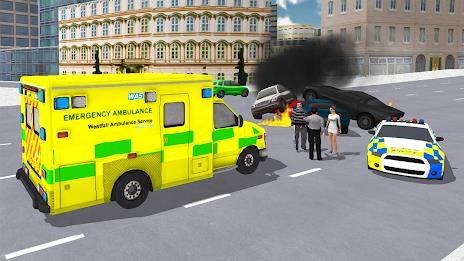 Ambulance Simulator Car Driver Ảnh chụp màn hình 3