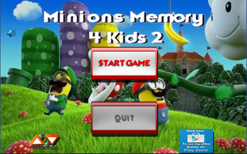 Minions Memory 4 Kids 2 Ảnh chụp màn hình 0