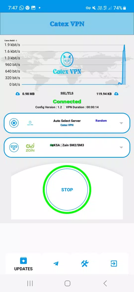 Catex VPN Ảnh chụp màn hình 2