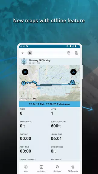 SkiPal - Accurate Ski Tracks Schermafbeelding 3
