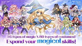 Magical Girl: Idle Pixel Hero Ekran Görüntüsü 1