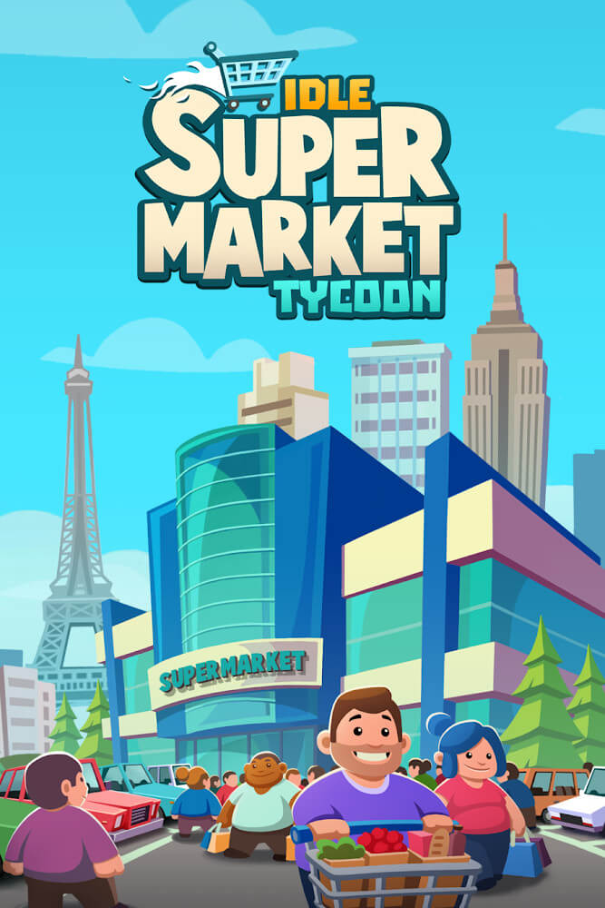 Idle Supermarket Tycoon Mod 스크린샷 0