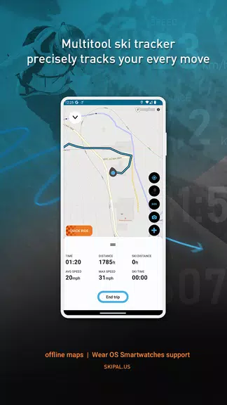 SkiPal - Accurate Ski Tracks Schermafbeelding 0