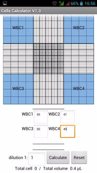 Cells Calculator Capture d'écran 0