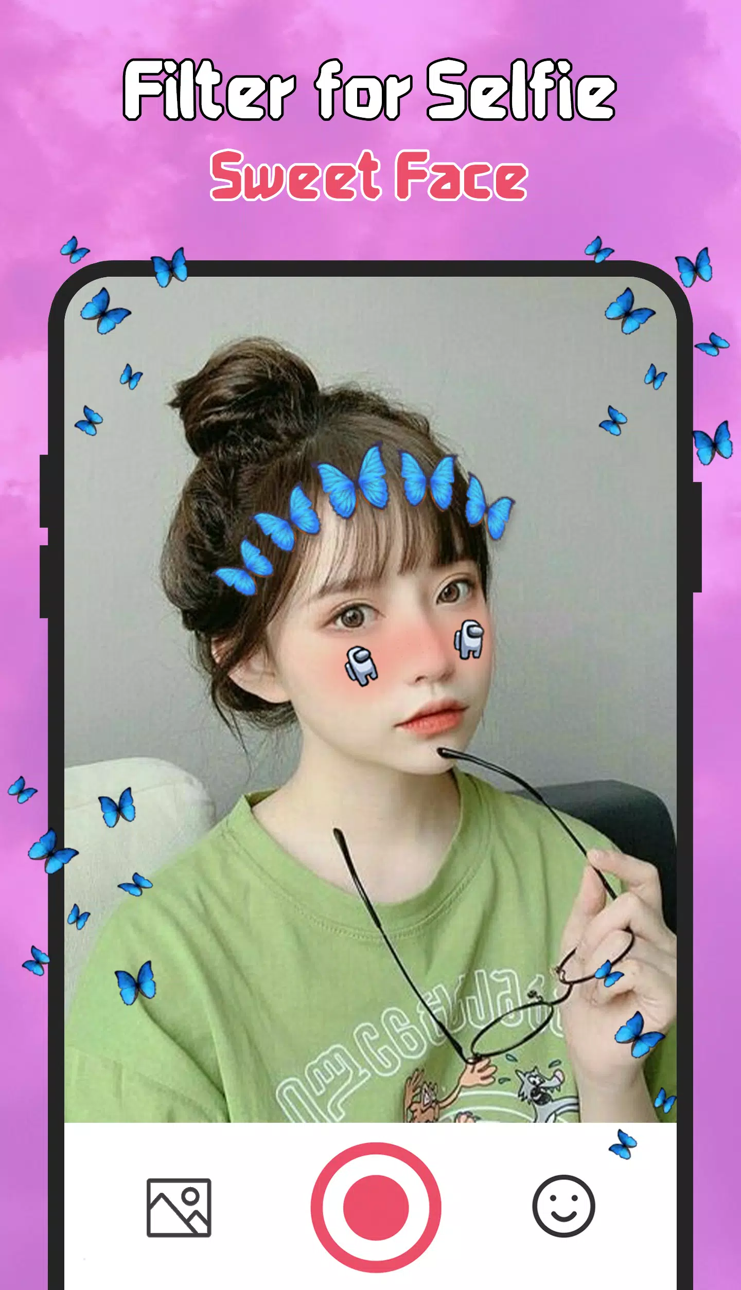 Filter for Selfie - Sweet Face ภาพหน้าจอ 2