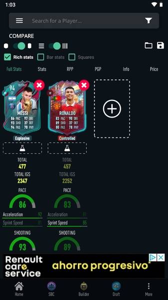 FUTBIN 24 Database & Draft Captura de tela 1