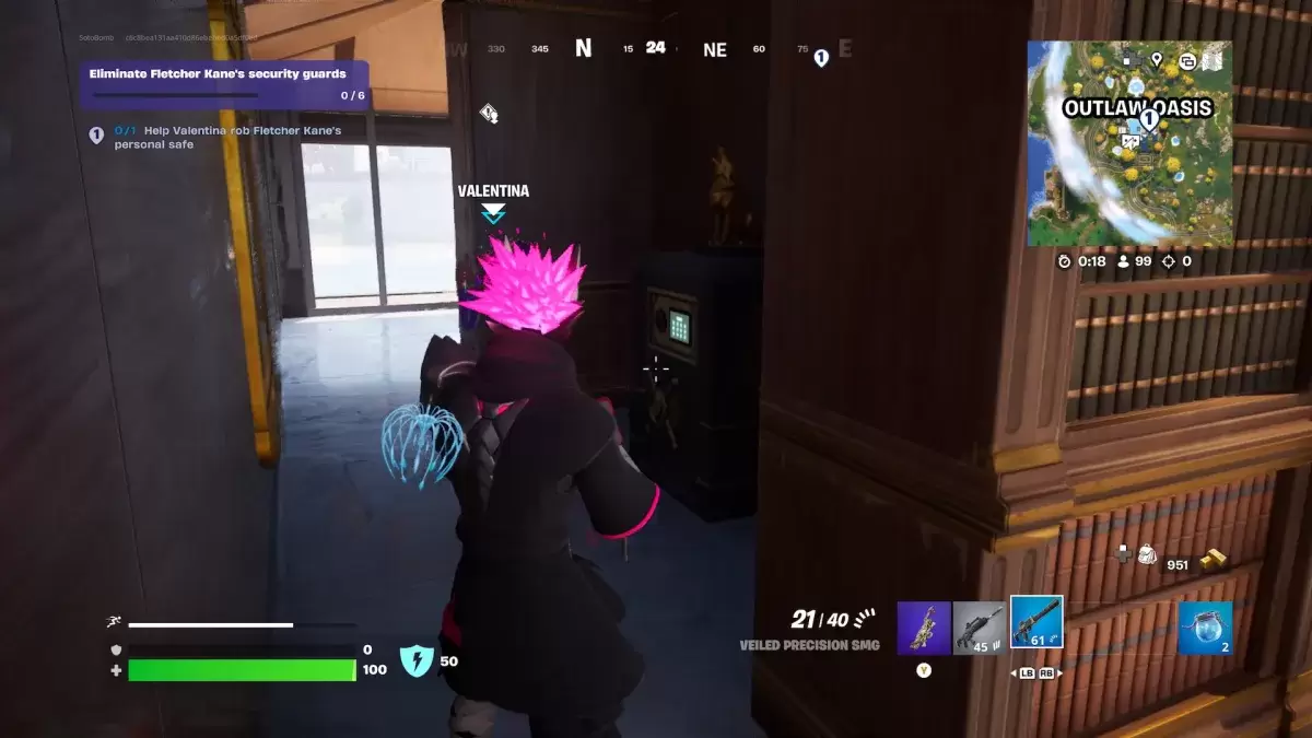 Fletcher Kane's personal safe in Fortnite.