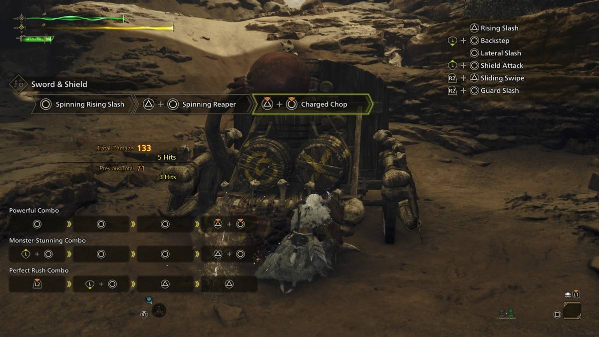 Monster Hunter Wilds kombinasyonlarında kılıç ve kalkan