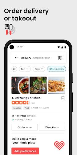 Schermata Yelp: Food, Delivery & Reviews 2