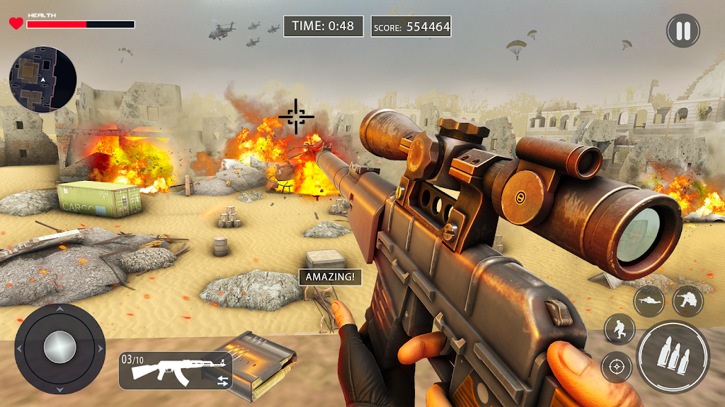 WW2 Sniper Gun Simulator Games ภาพหน้าจอ 0