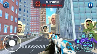 Toilet FPS Shooting: Skibd War ဖန်သားပြင်ဓာတ်ပုံ 0