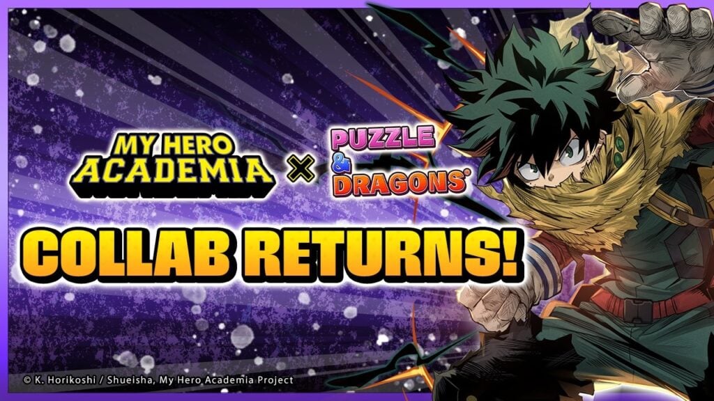 ¡Conquista mazmorras y consigue tiradas gratuitas en el crossover de Puzzle & Dragons x My Hero Academia!