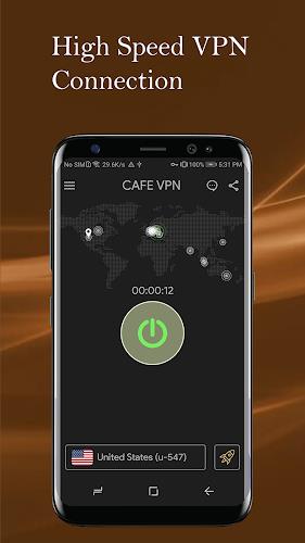 CAFE VPN - Fast Secure VPN App Скриншот 0