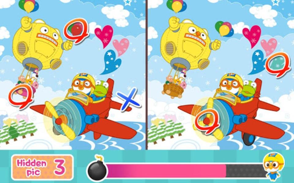 Pororo Hidden Catch Schermafbeelding 0