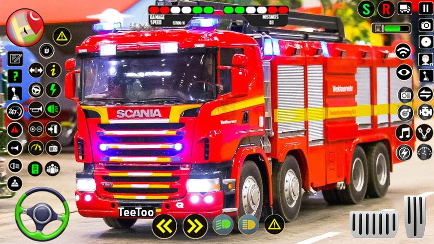 Police Ambulance Fire Truck 스크린샷 0