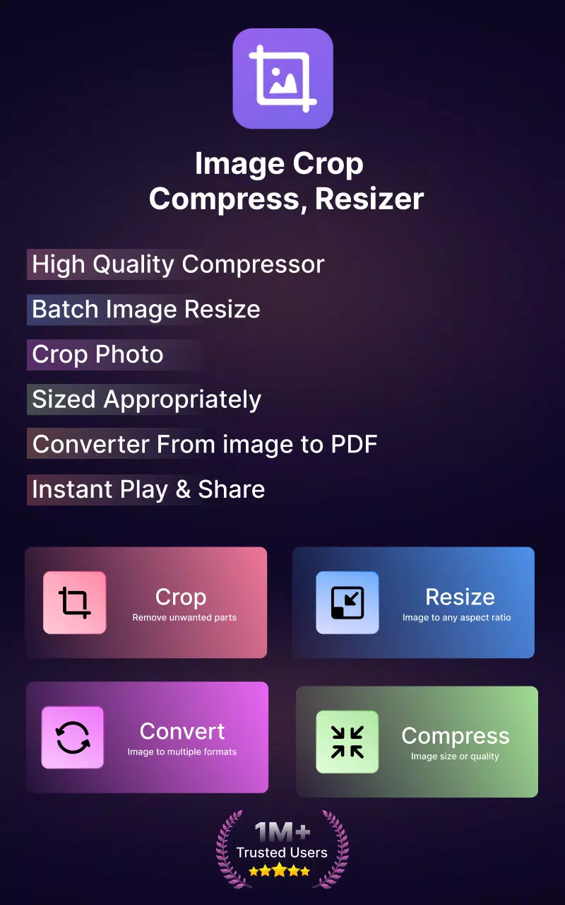 Image Crop - Compress, Resizer 스크린샷 0