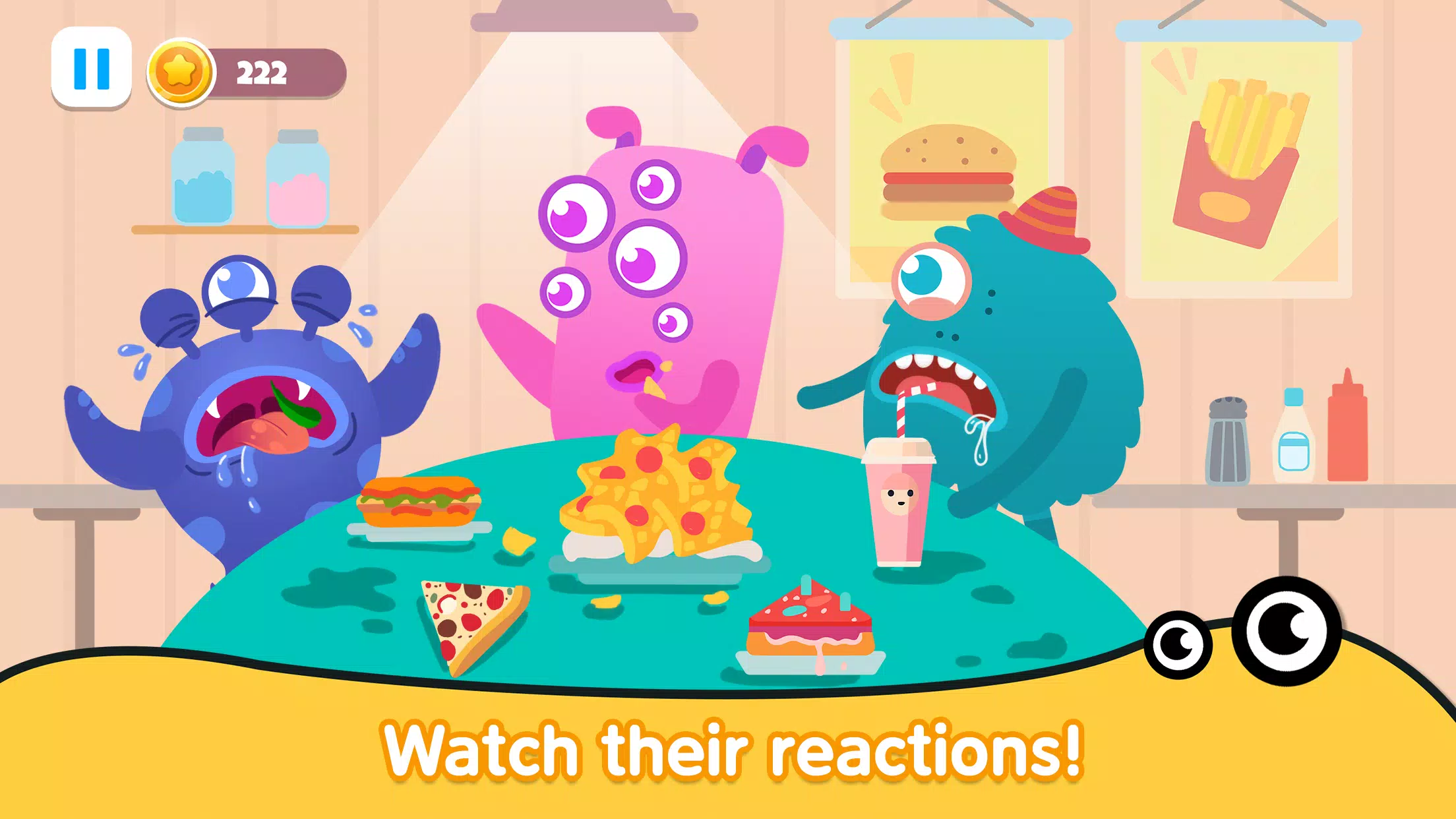 Kitchen monster games for kids Screenshot 2