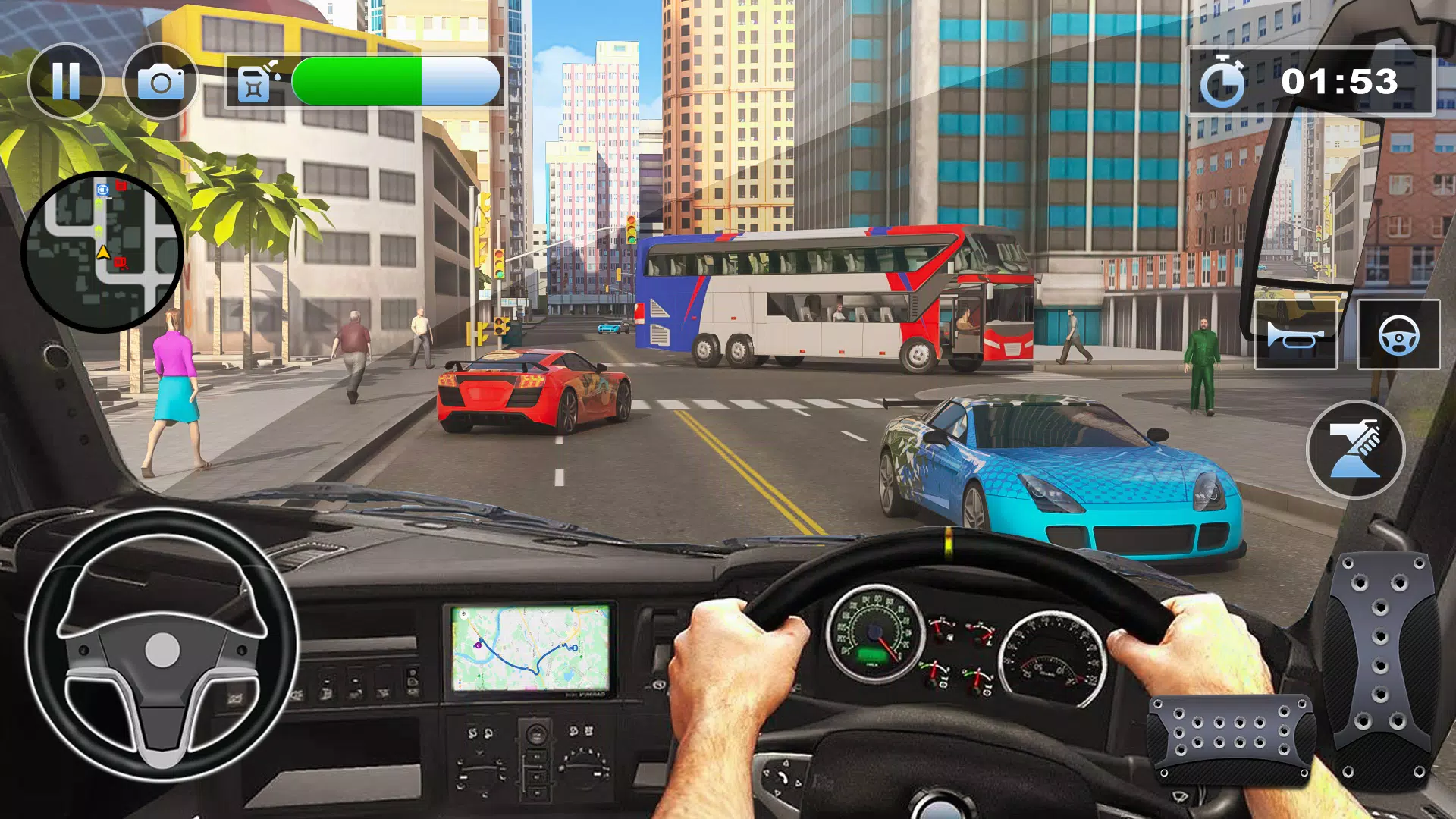 Bus Simulator : 3D Bus Games ภาพหน้าจอ 0