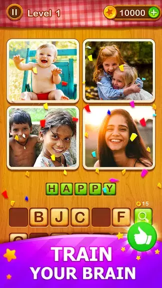 4 Pics Guess Word -Puzzle Game Captura de tela 0