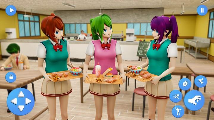 Schermata Anime Highschool Girl Life Sim 2