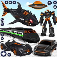 jeu transform robot requin