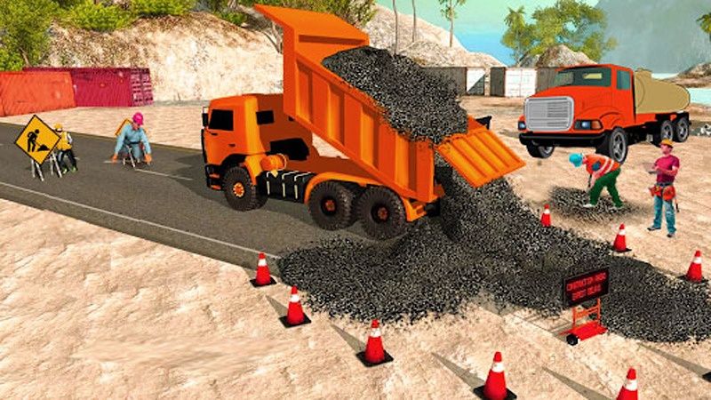 Highway road construction game Schermafbeelding 3