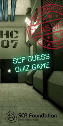 scp quiz game Capture d'écran 0