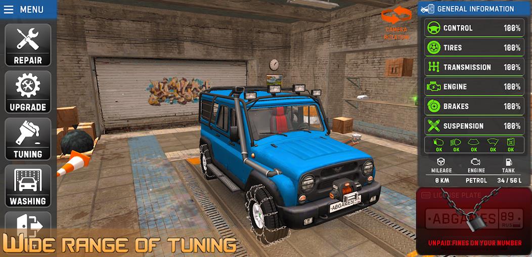 Russian Car Driver UAZ HUNTER Mod Скриншот 2