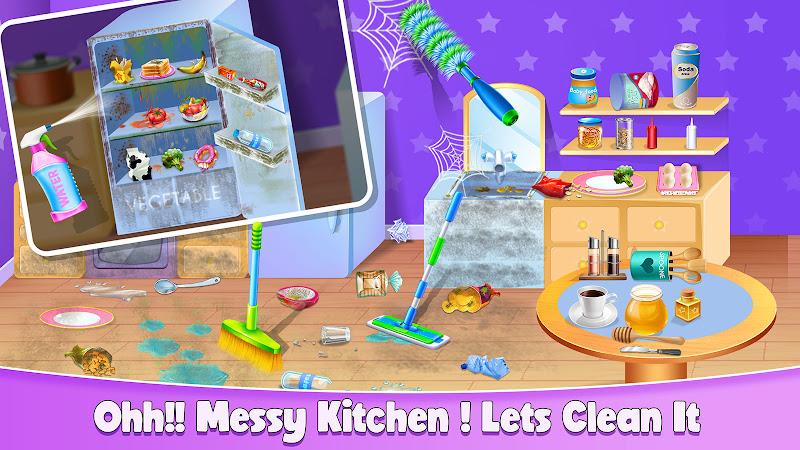 Messy House Cleaning Game Capture d'écran 3