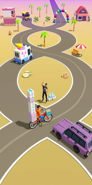 Paperboy Ticket Delivery Game ภาพหน้าจอ 1