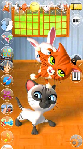 Talking 3 Friends Cats & Bunny 스크린샷 1