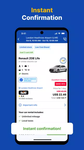 EconomyBookings Car Rental Captura de tela 2